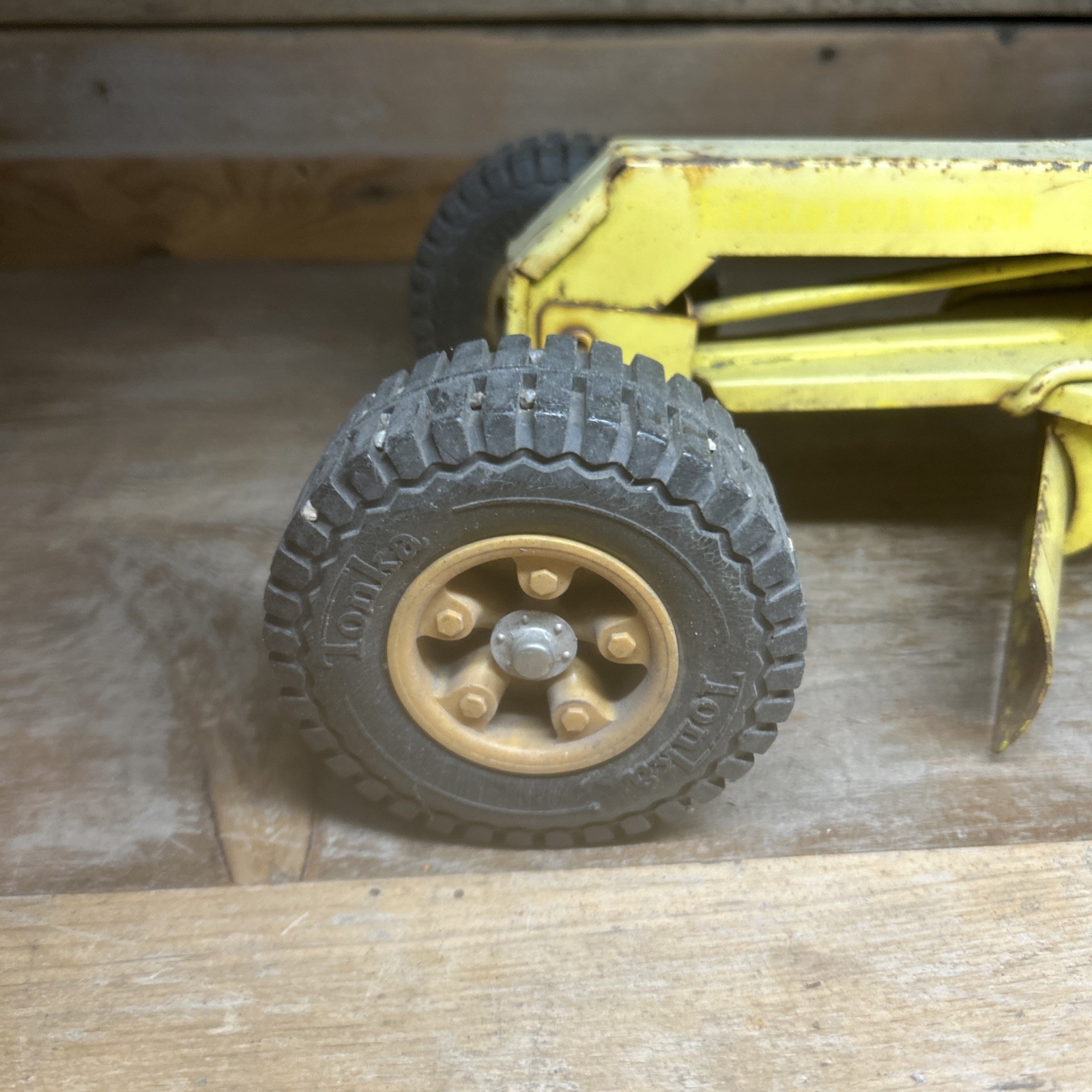 Vintage Tonka Road Grader 1960s Pressed steel, USA made, Classic and collectible
