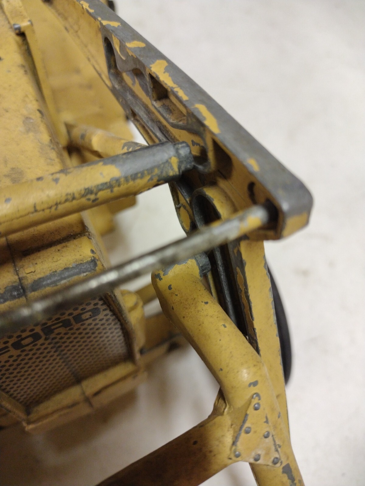 Vintage ERTL Ford 755 Backhoe Front Loader 1/12 Scale For Restore