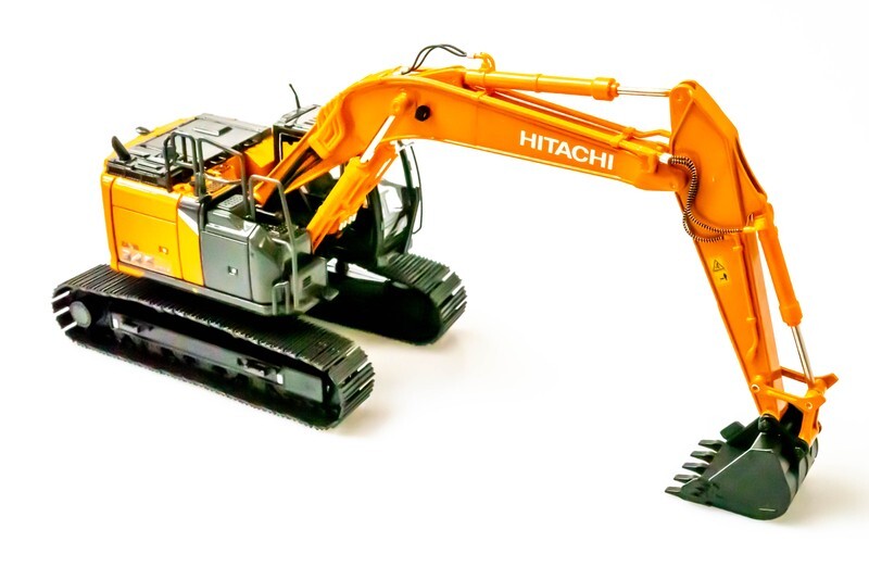 Hitachi ZX345USLC-7H Miniature Excavator 1/50 Diecast Model | Orange | Licensed