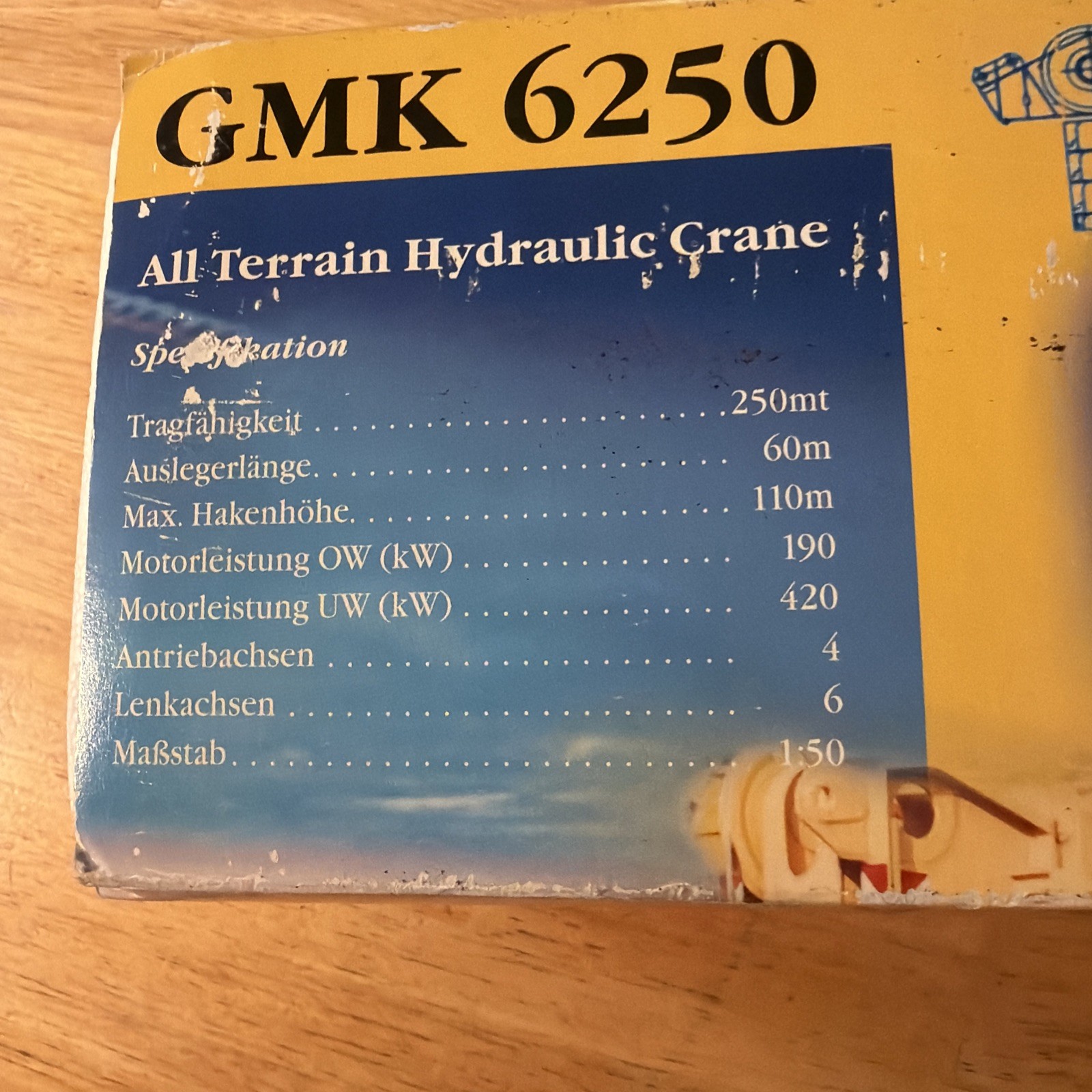 CONRAD GMK 6250 Grove Crane 1:50 Brand New Original Box