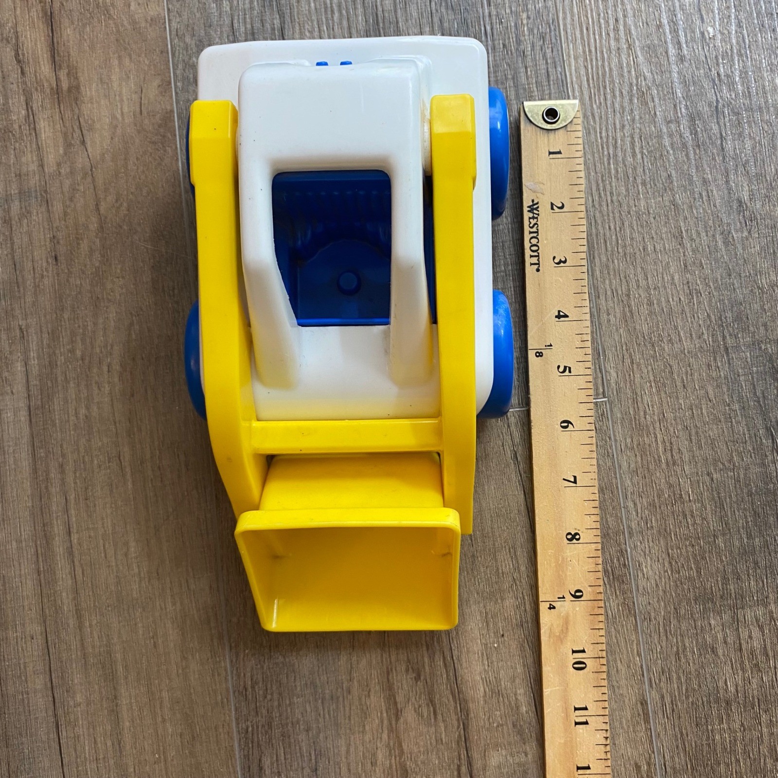 Little Tikes Vintage Excavator Digger Toy Truck Yellow Orange Blue USA Made