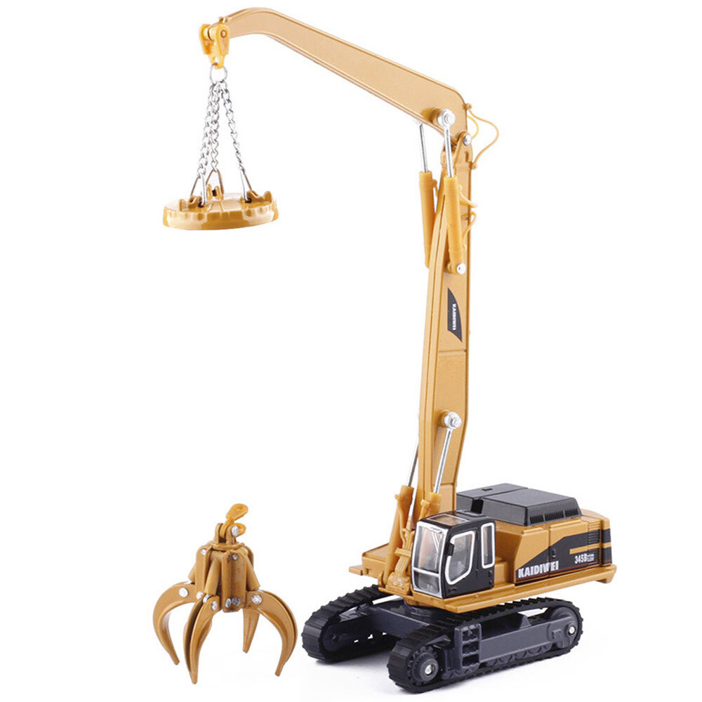 1:87 Material Handler Crane Truck Toy Construction Equipment Diecast Toy Vehicle