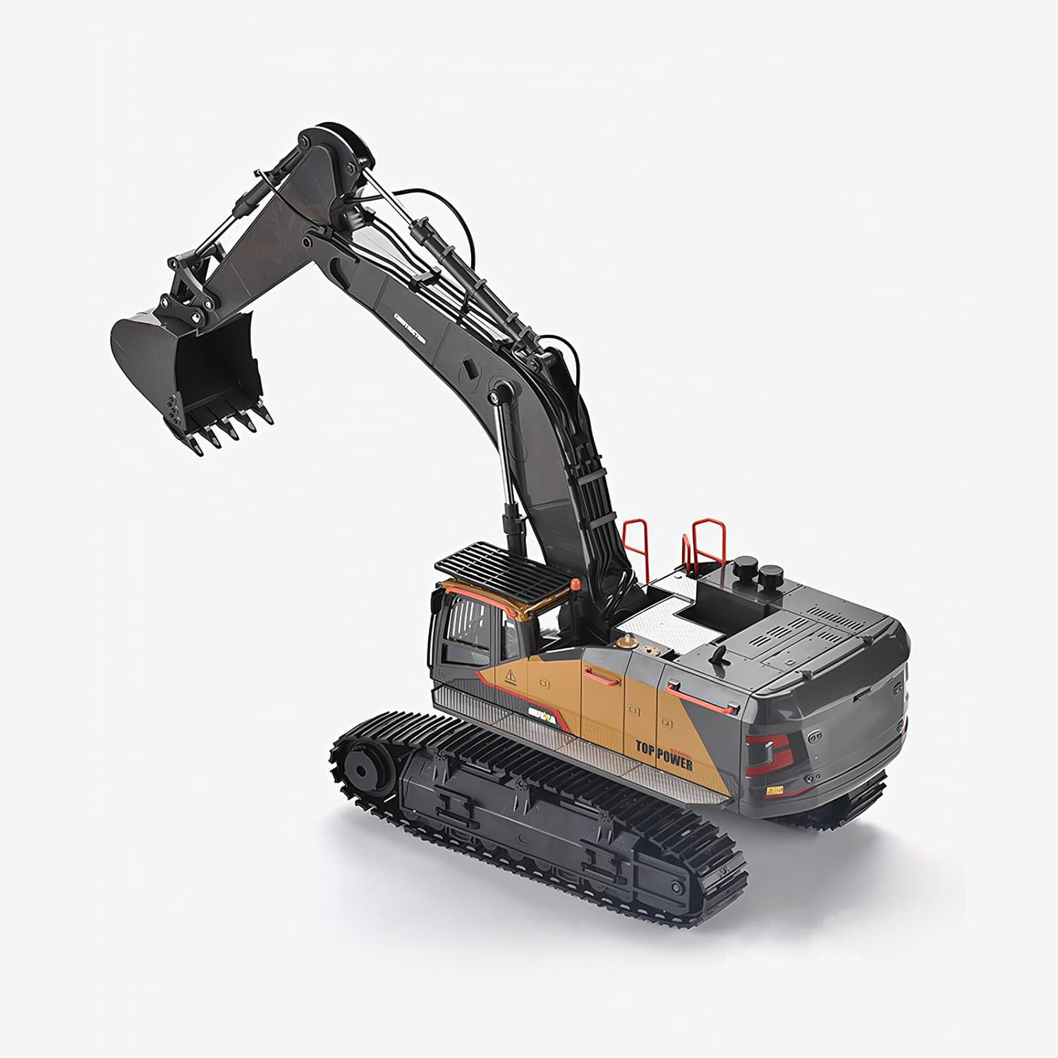 20.4 Inch 22 Channels Remote Control Excavator Truck 1/14 Scale Metal Shovel Ind