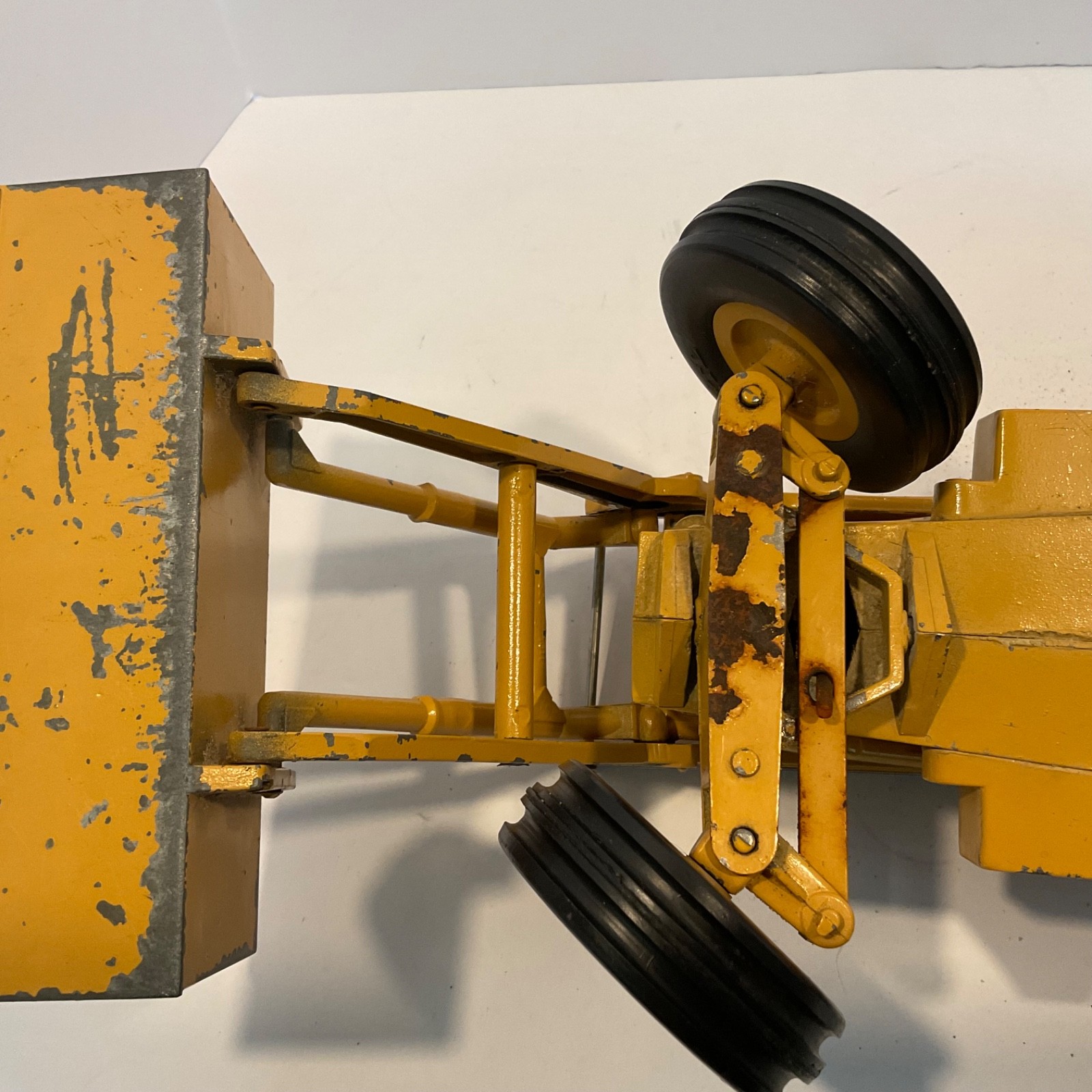 Vintage Ertl Ford 755A Backhoe Loader 1/12 for parts or restoration.
