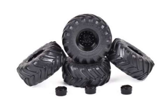 AT-COLLECTION – Loader accessory – 4 black wheels with Michelin tires…