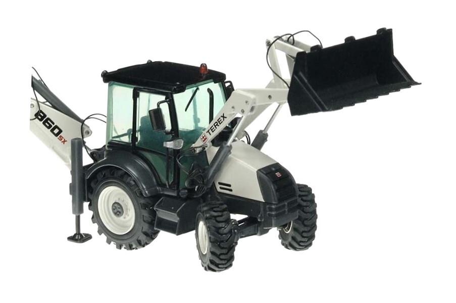 NZG 682 Terex 860SX Tractor Backhoe Loader 1/50 Die-cast MIB