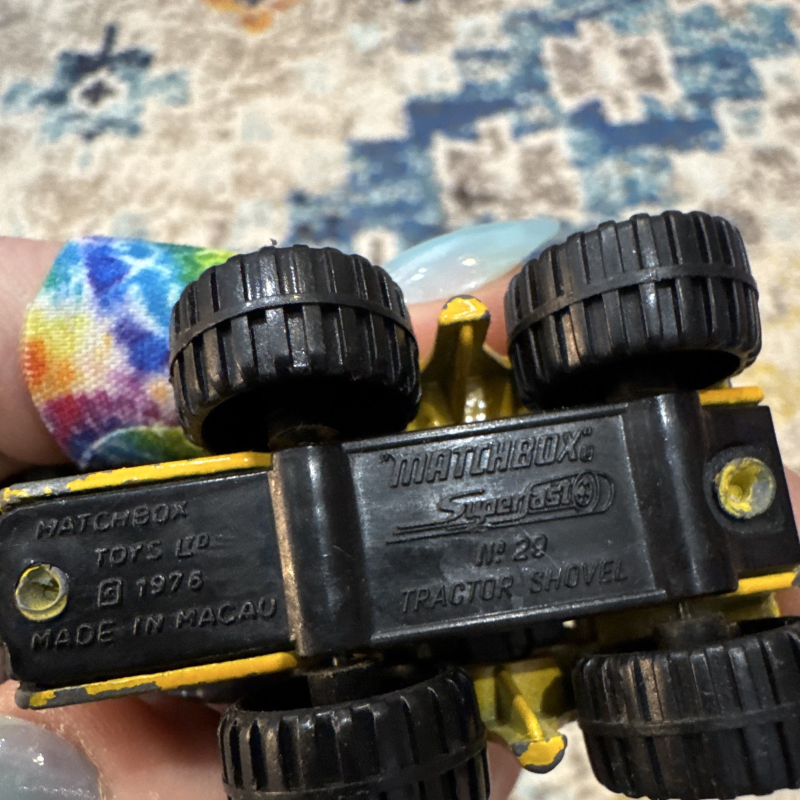 Matchbox Superfast 1976 Tractor Shovel Diecast Lot of 3 Yellow/Black/Red