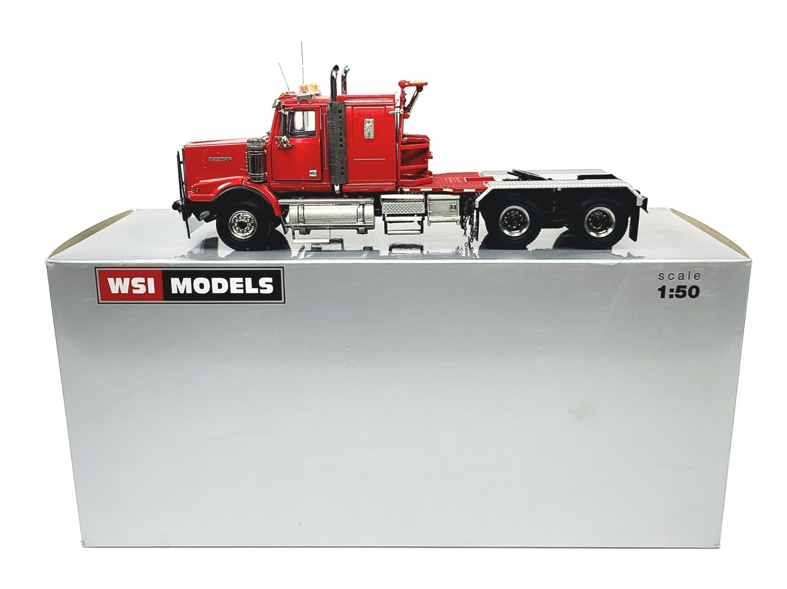 Western Star 4964 SX-1 6×4 Truck Ballast Box – Red – WSI 1:50 Scale #34-2003