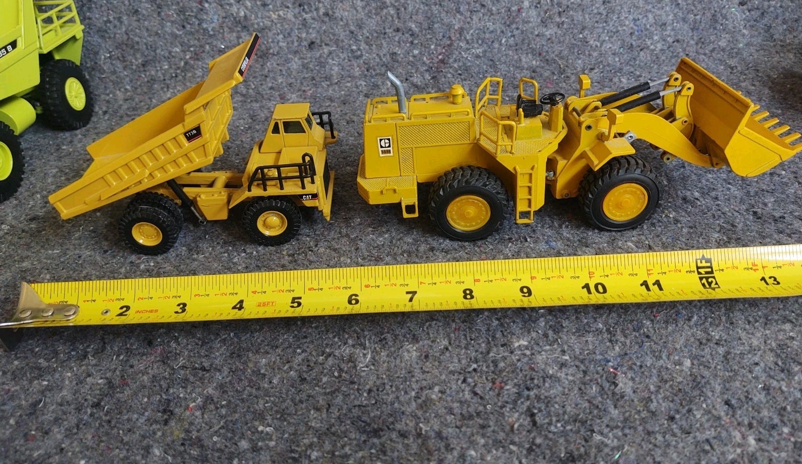 5 Pc Diecast Dump Truck/Loader Lot Euclid R85 B 1:50 Scale NZG CAT 988B 773B Etc