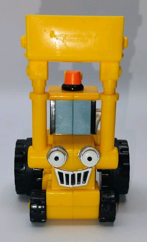 Vintage Bob The Builder SCOOP Push ‘N Roll Pull Back 6″ Bulldozer Scoop Figure C