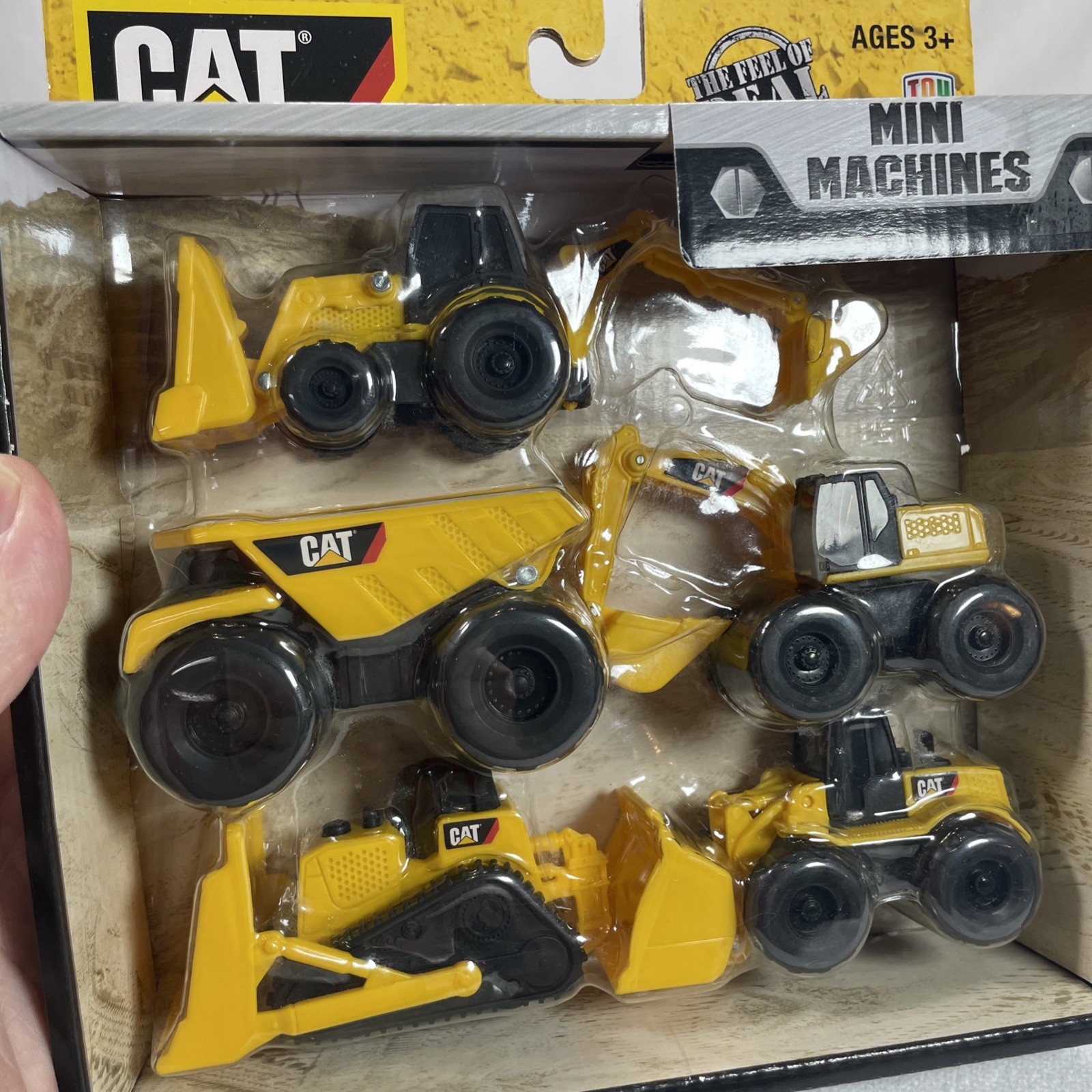 CAT Mini Machines Construction Trucks 5-Pack Play Set Ages 3+ NEW