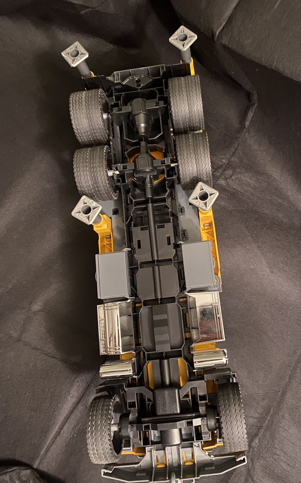 BRUDER 2818 Liebherr Realistic Crane Mack Truck Yellow