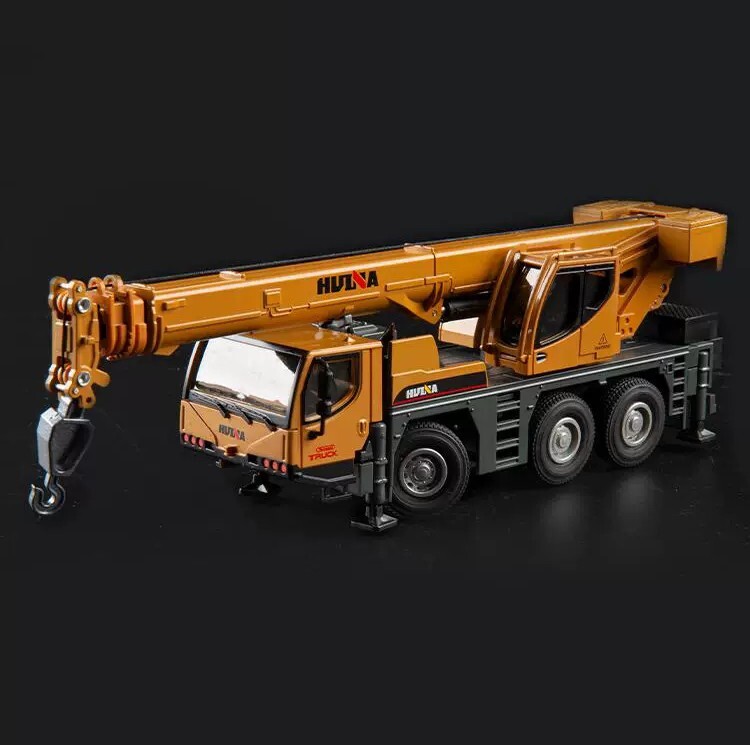 1/50 Crane Truck Construction Vehicle Model Diecast Metal Engineering Toys Gift