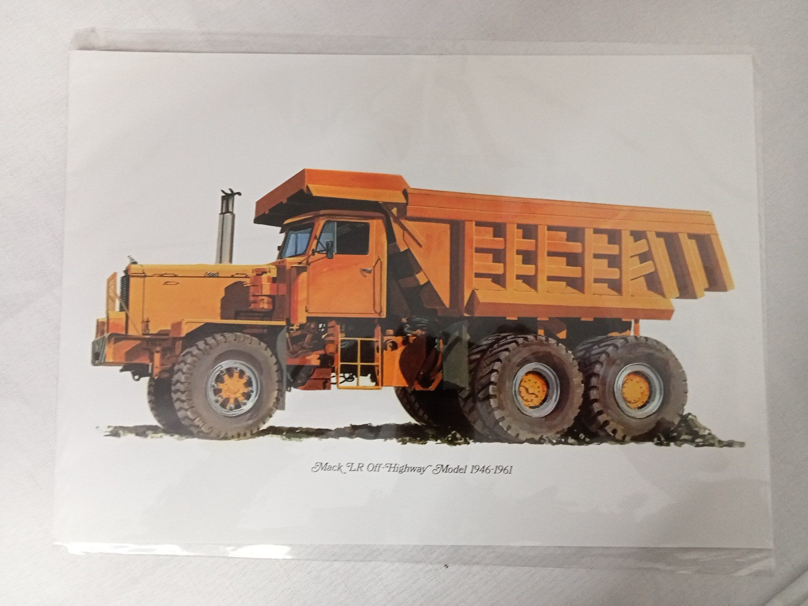 X2 Mack R Model Equipment Hauler 1965 Print Mack Lr Off Highway Model A3 Print