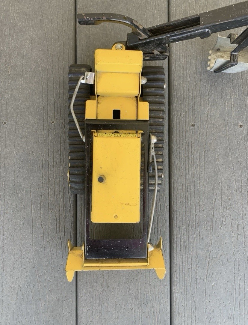 Vintage 1960s Tonka Trencher Backhoe Loader Pressed Steel Made in USA