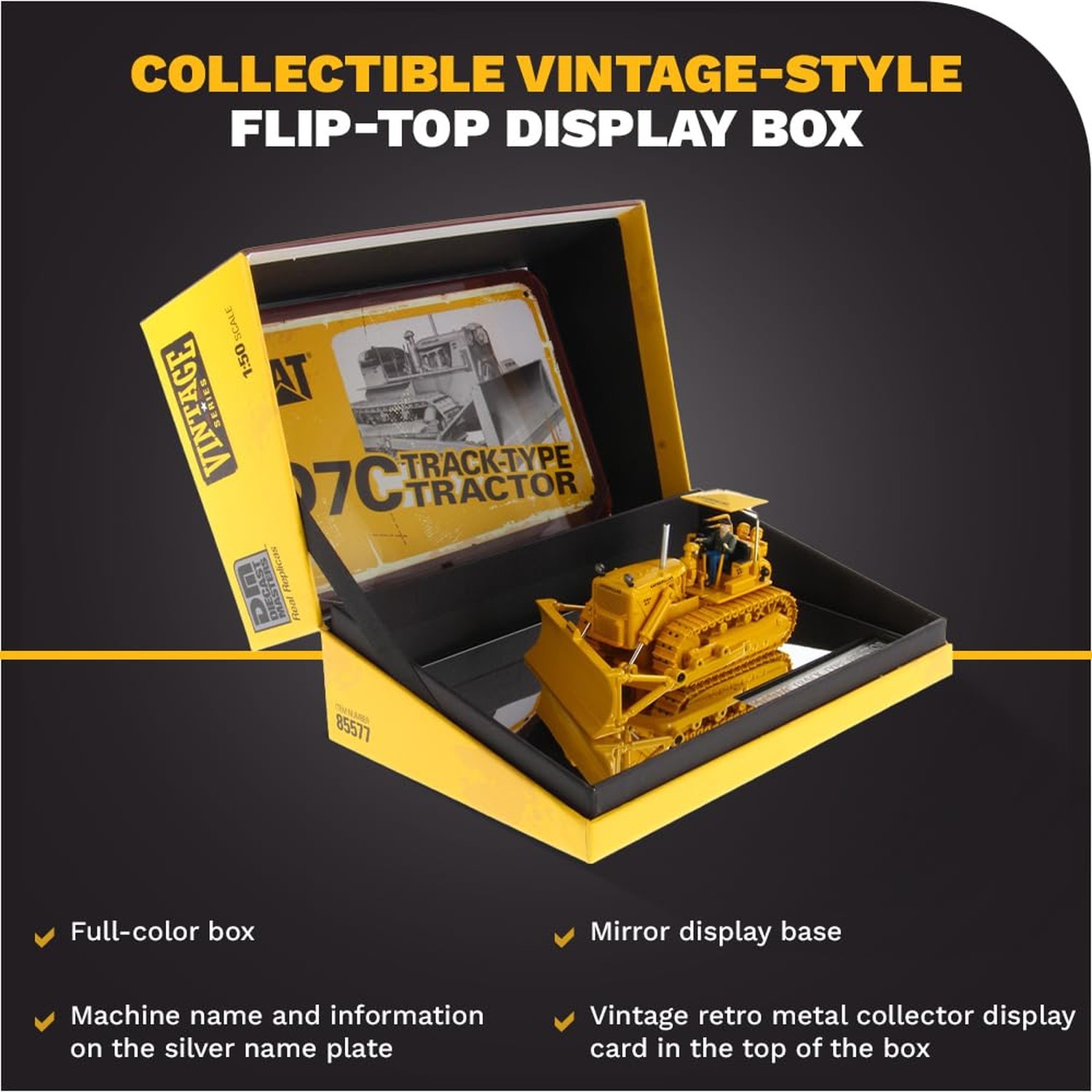Diecast Masters 1:50 Scale Caterpillar D7C Track-Type Tractor | Vintage Serie…