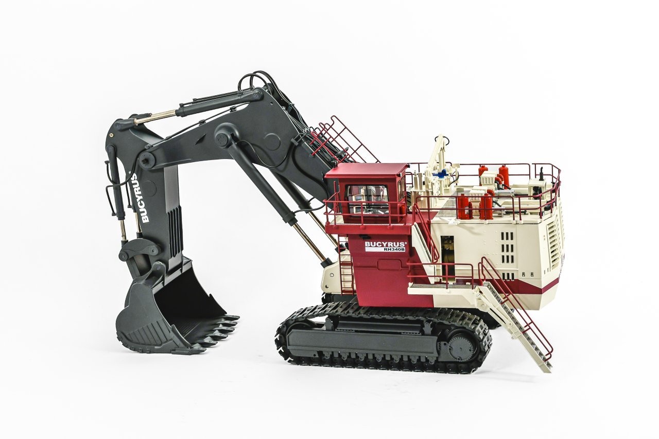 Bucyrus RH340B Mining Backhoe Excavator – Bymo 1:50 Scale Model #25010/2 New