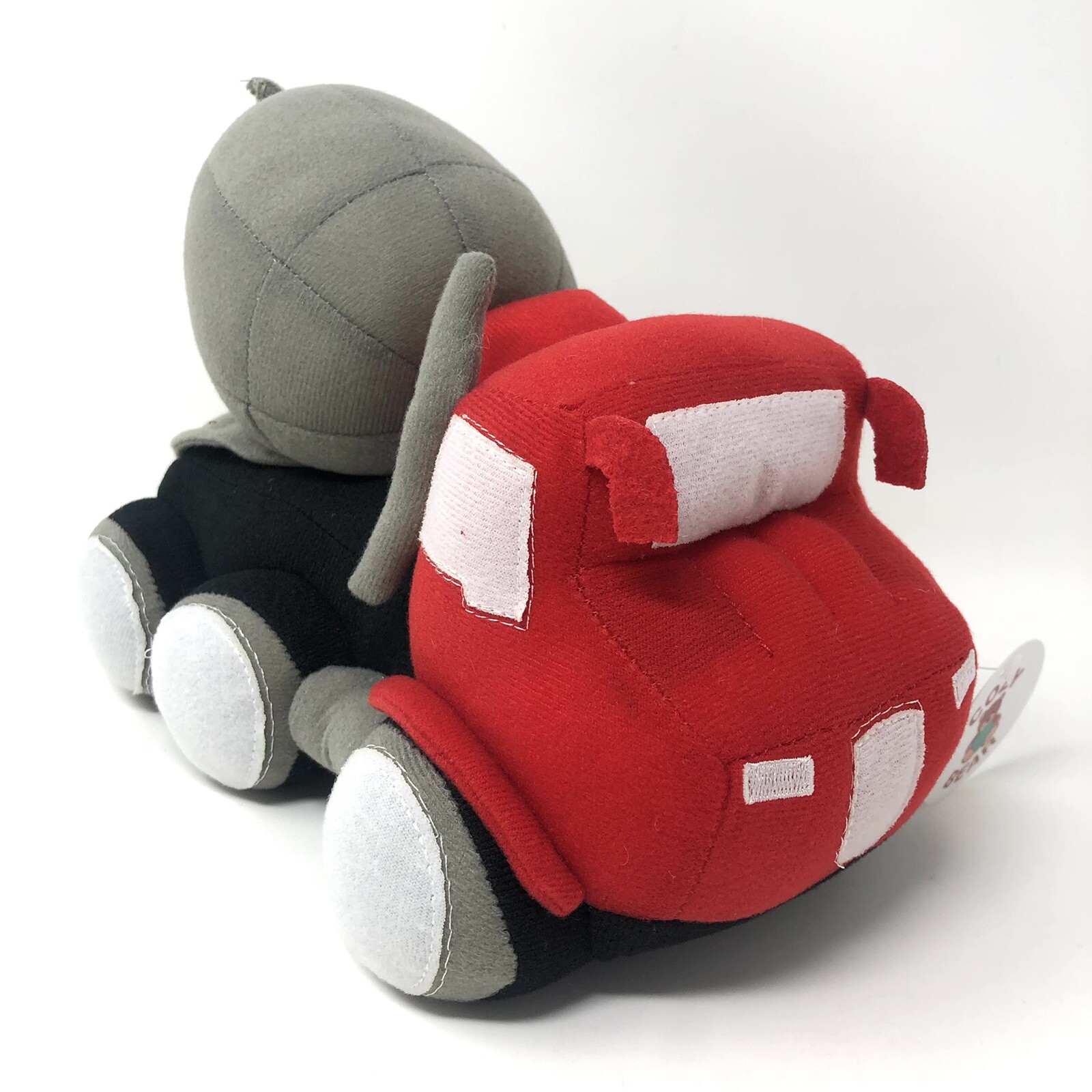 Cozy Bear Soft Plush Cement Mixer Truck Construction Toy 10”