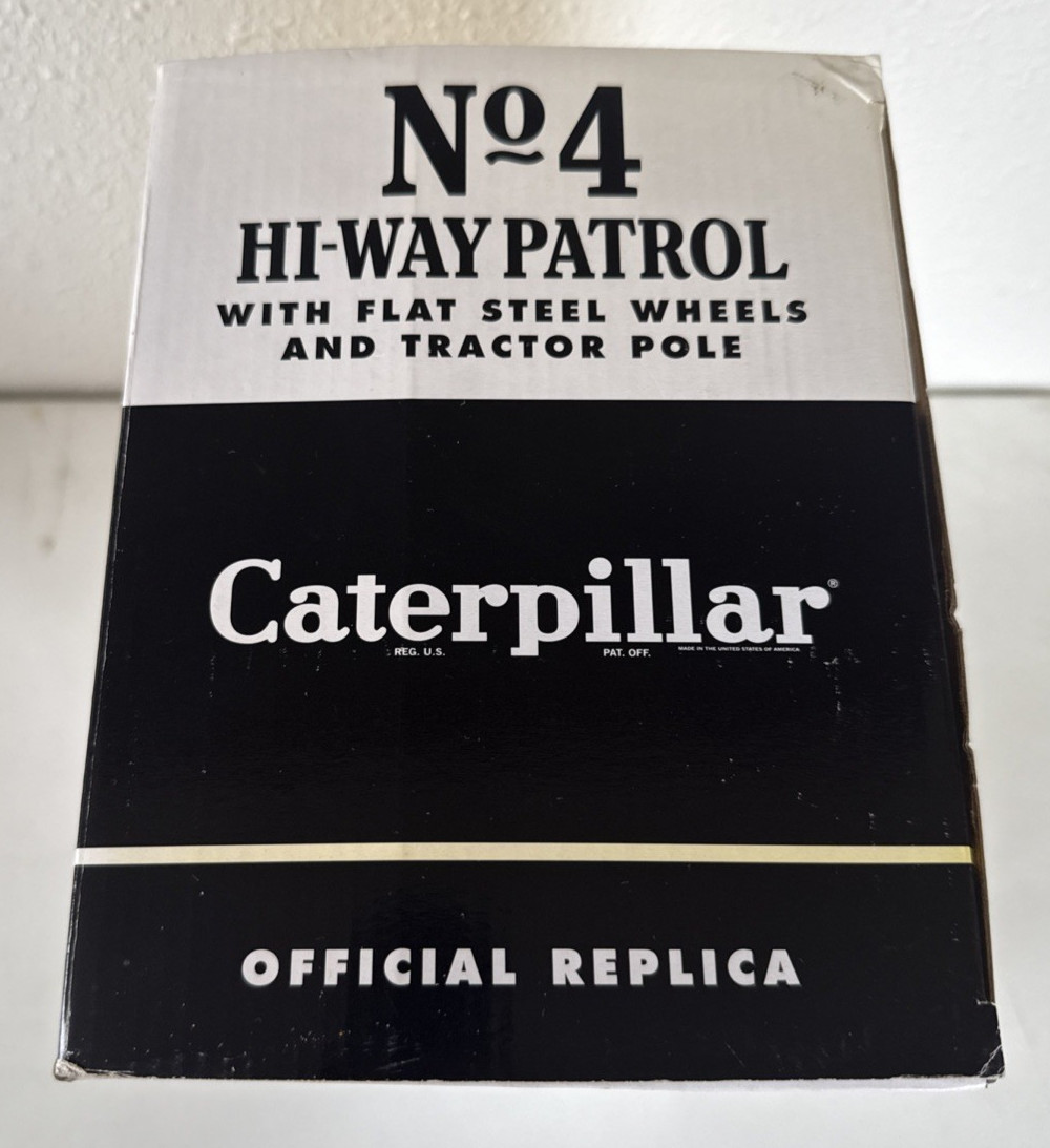 Caterpillar No4 HiWay Patrol Grader 1/16 Flat Steel Wheels Tractor Pole #1105