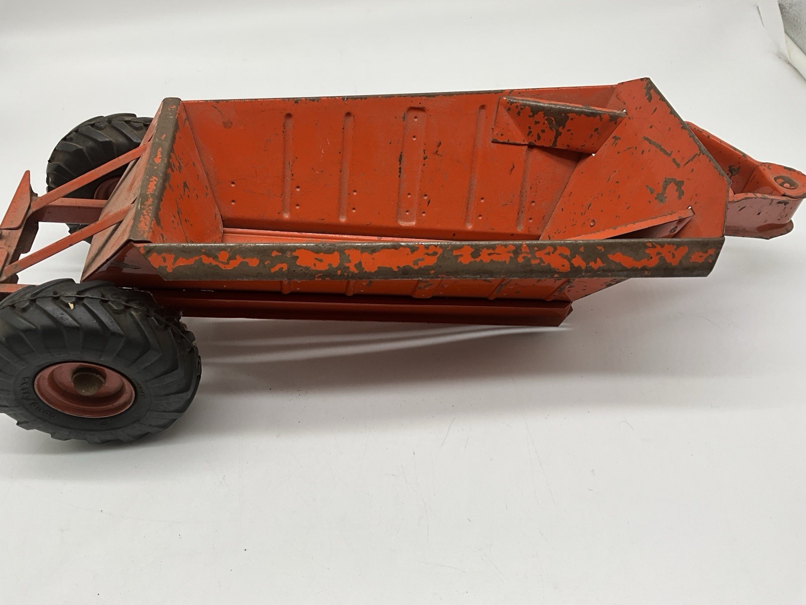 Doepke Euclid Tractor Toy Earth Mover 26″ Red Goodyear Tires Vintage 1950’s