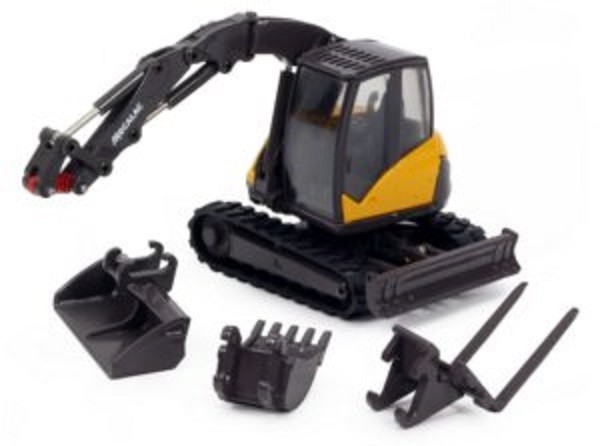Conrad 2919 Mecalac 714 MC Track Excavator w/Accessories – OEM 1/50 Diecast MIB