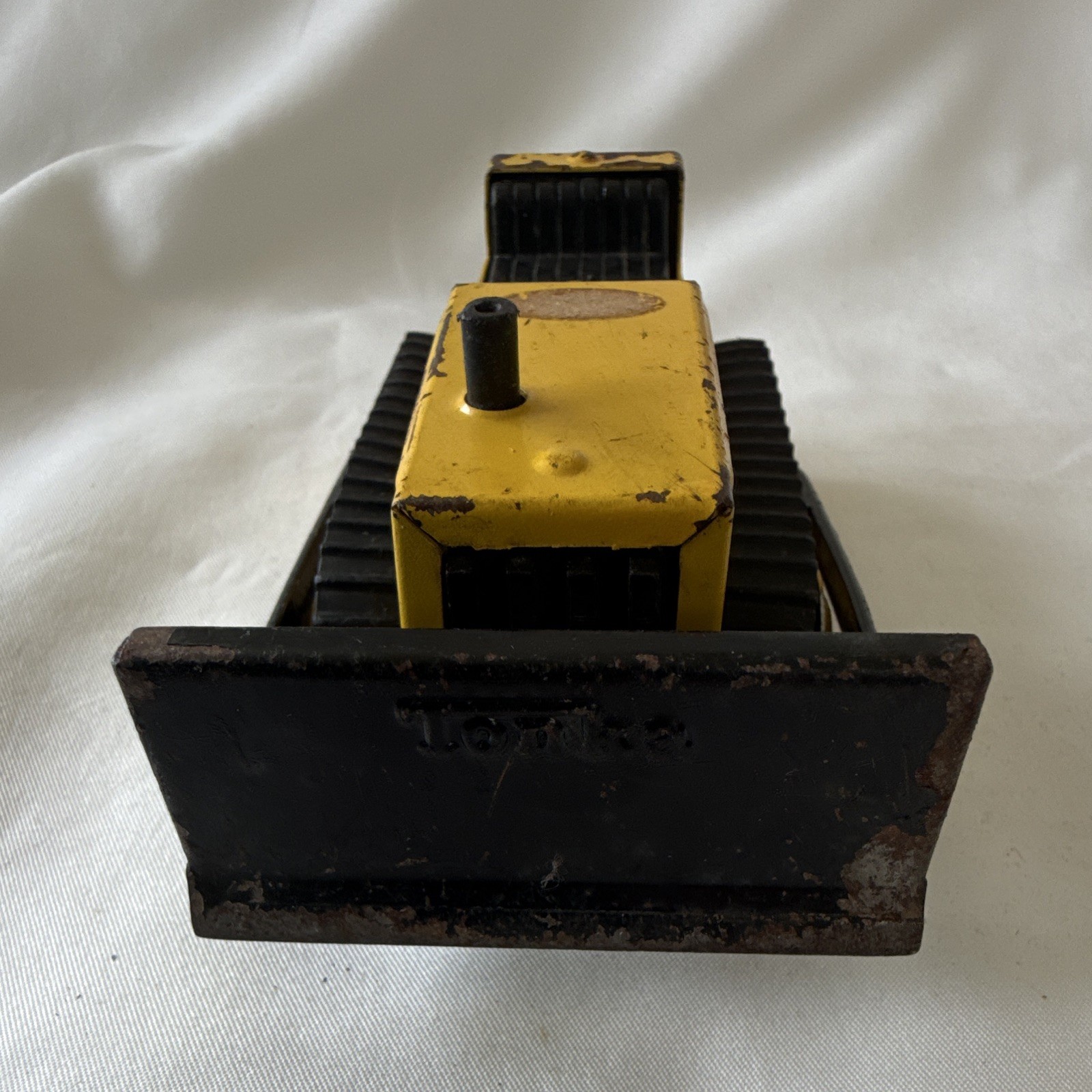 Vintage Mini Tonka Bulldozer & Front End Loader Lot Metal Construction Toy 1970s