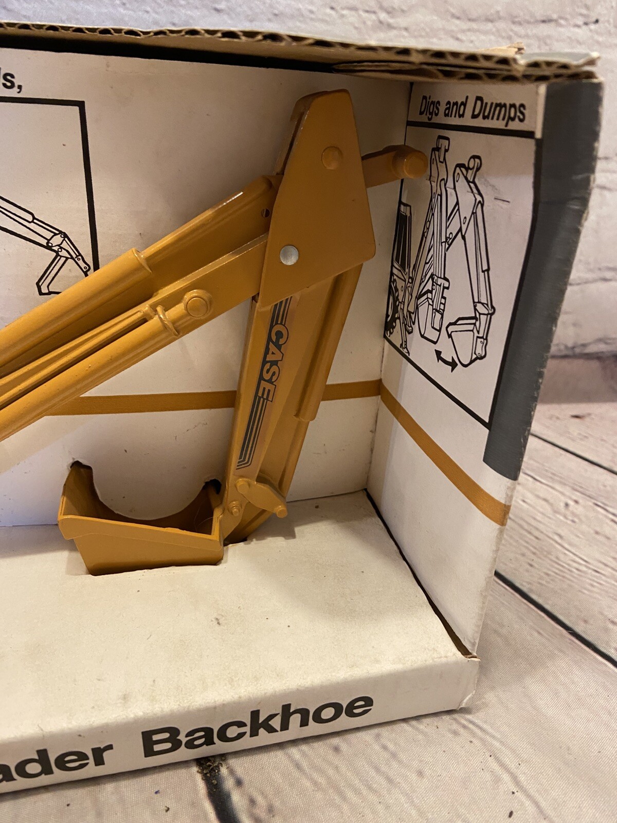 Vintage Ertl Case Loader Backhoe In Original Box 1995 Mexico