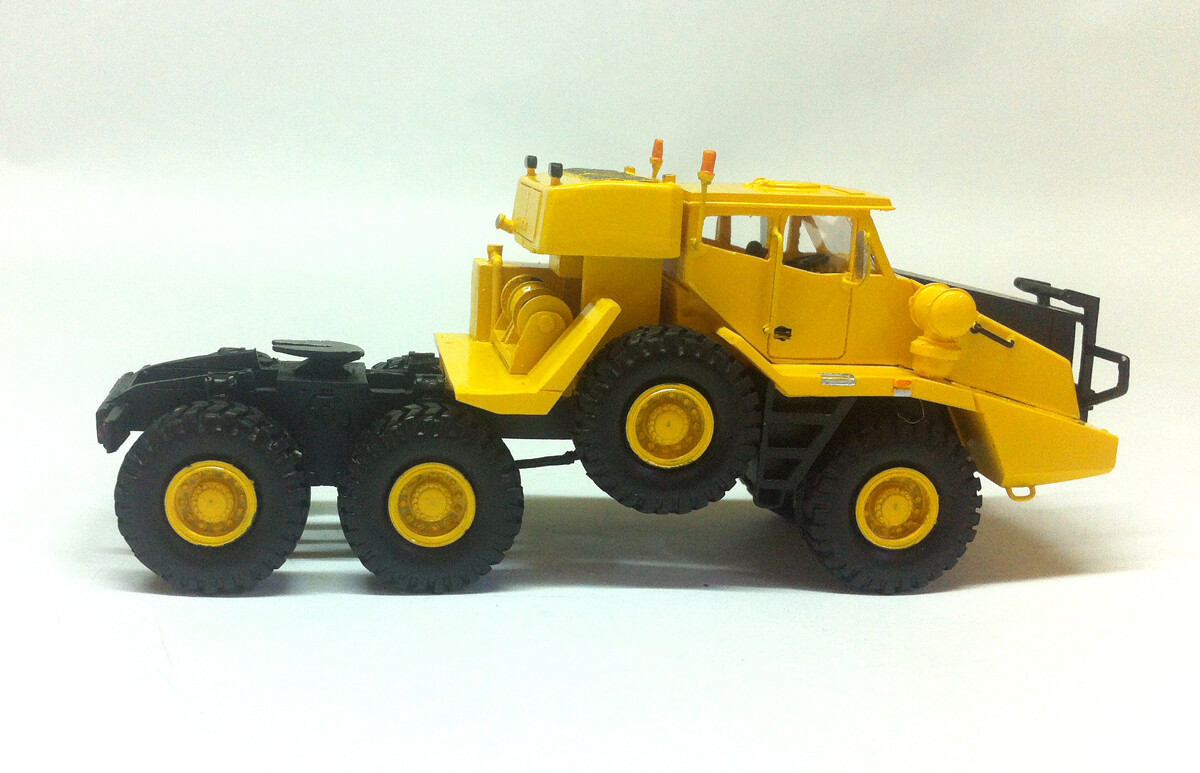 HO 1/87 KFM TB600 6×6 Heavy Tractor – Yellow – Resin Model by Fankit Models