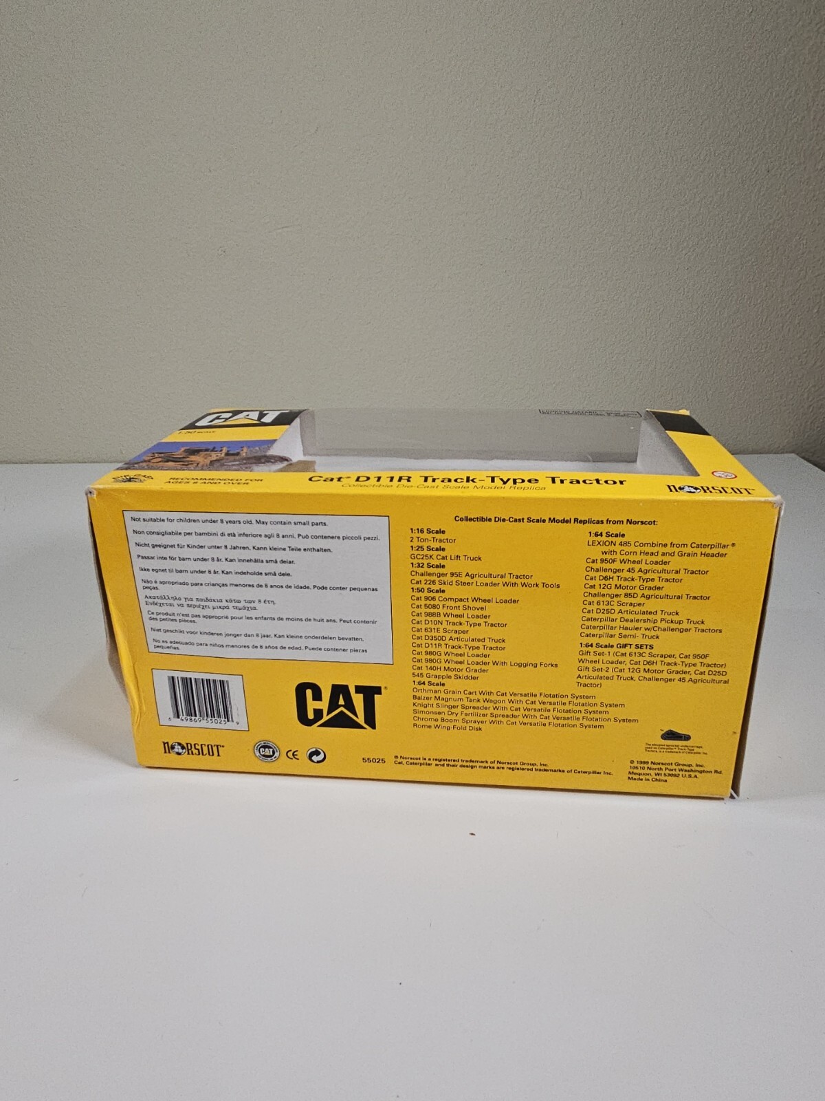 Norscot 55025 CAT D11RTrack- Type Tractor Crawler Ripper Dozer 1:50 Cool Gift