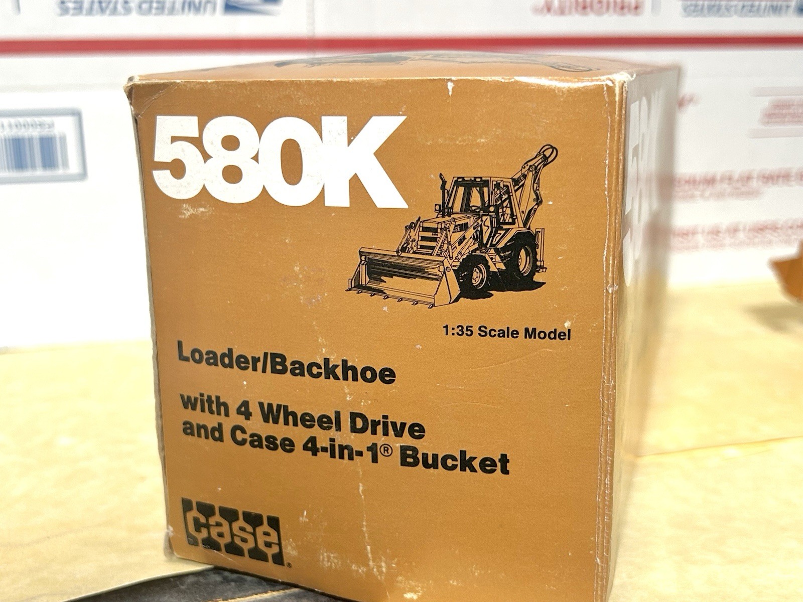 Conrad 1/35 Scale Case 580K Loader-Backhoe (Side-Shift Version) w/Extendahoe!