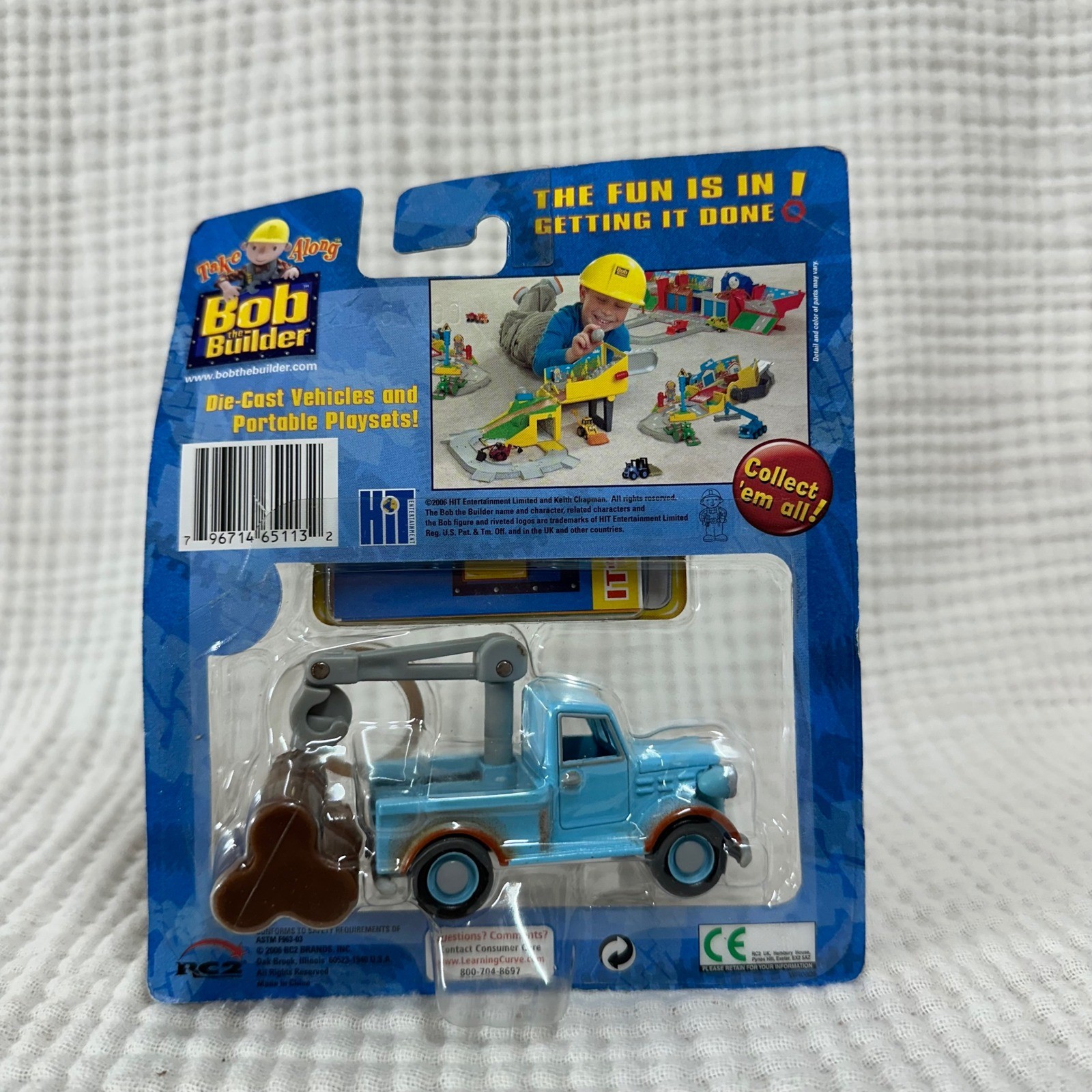 2006 Bob The Builder Take Along Jackaroo Pick Up Truck Die Cast Toy