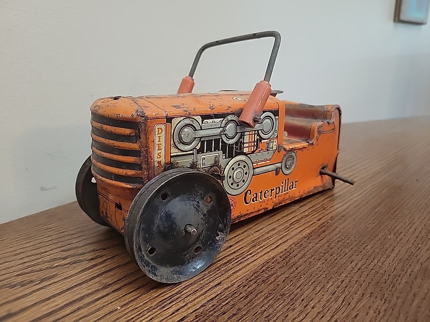 Vintage 1950’s Marx Tin Litho Heavy Duty Diesel Caterpillar Dozer Parts/Resto