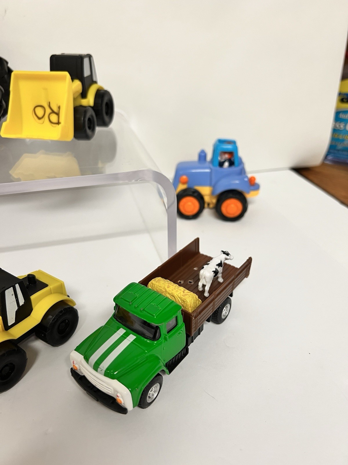 Lot of 9 Farm & Construction Toy Vehicles Tractor Dump Truck Loader Kids Toys
