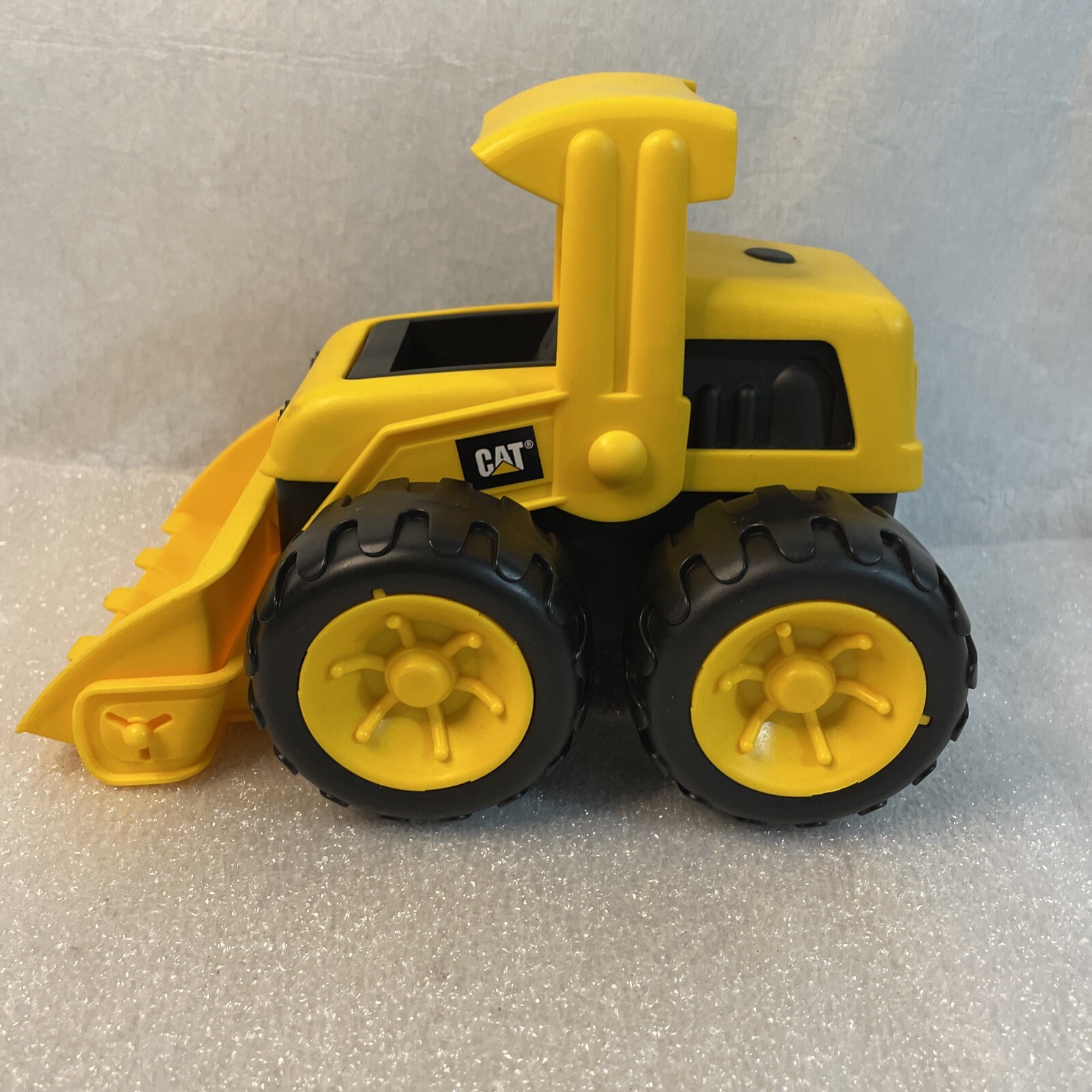Caterpillar Toy Bulldozer Front Loader Plastic 8″ Toy State Toddler Yellow Black