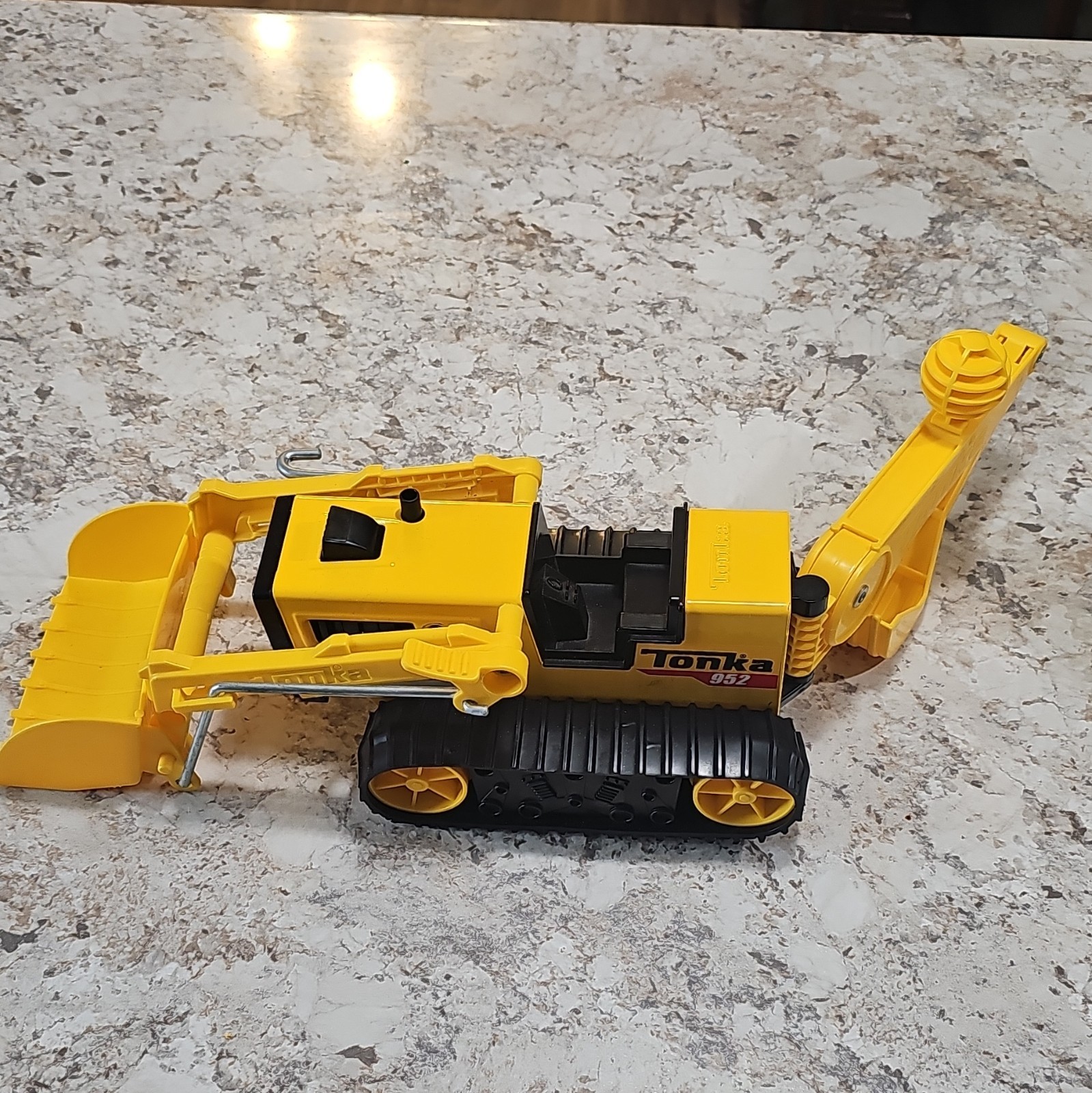 Tonka Yellow Loader Plastic Construction Vehicle Toy Black Details