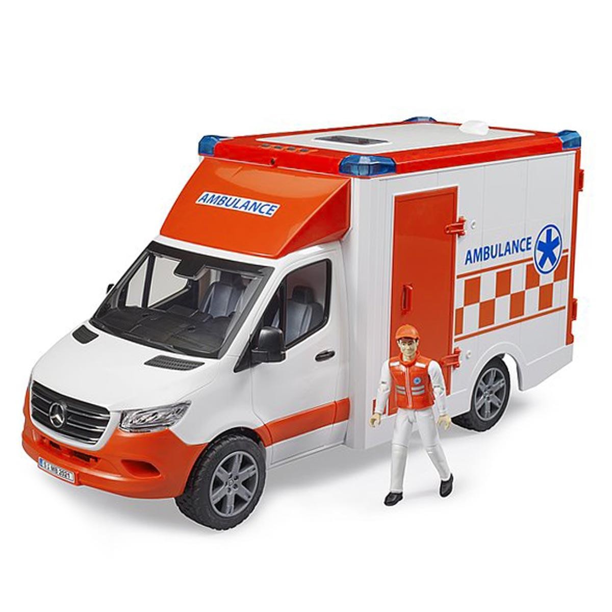 1/16 Mercedes-Benz Sprinter Ambulance with Driver by Bruder 02676