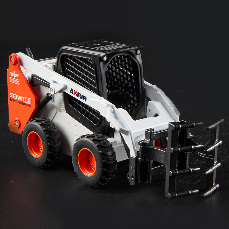 1:50 Wood Grab Toy Truck for Boys Alloy Metal Diecast Construction Vehicle Model
