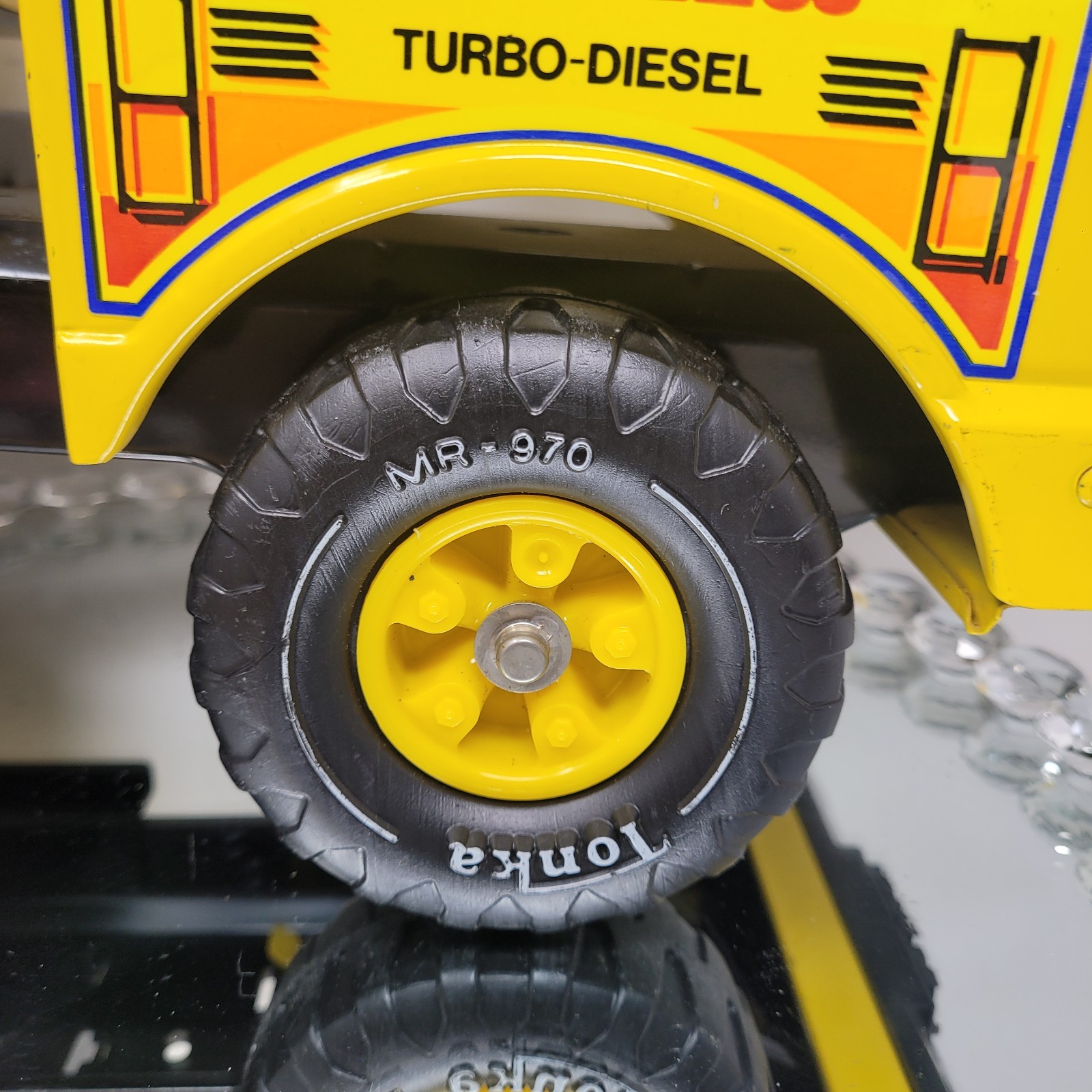 Vtg Metal Tonka Mighty Crane Claw #37180 Pressed Steel Toy Truck MR-970 Works!