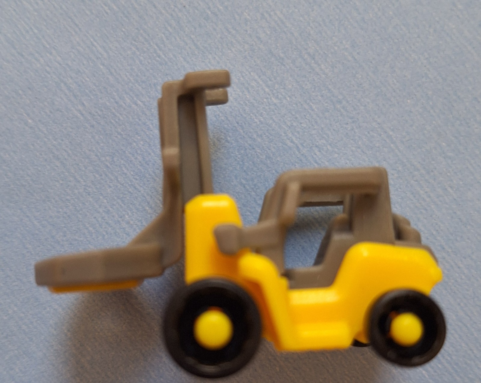 Mini Yellow Forklift Toy Construction Vehicle – Small Plastic Toy