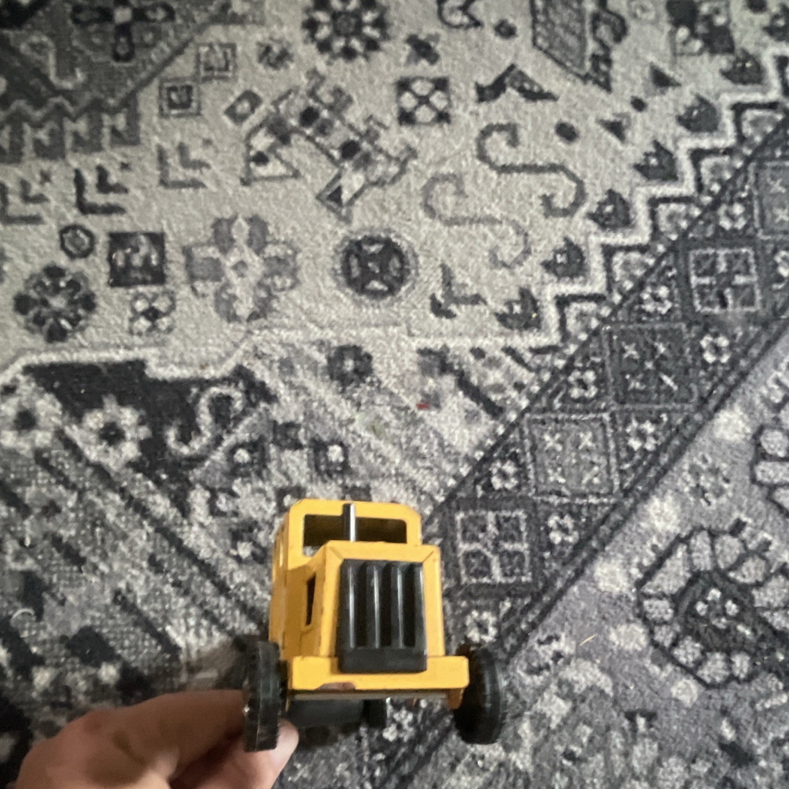 Yellow & Black Diecast Toy Construction Road Roller/Compactor Vehicle