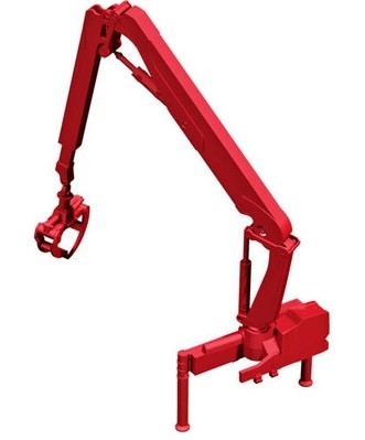 HERPA – Crane with wood clamp HIAB X-HIPRO 232 E-3 – 1/87 – HER054157