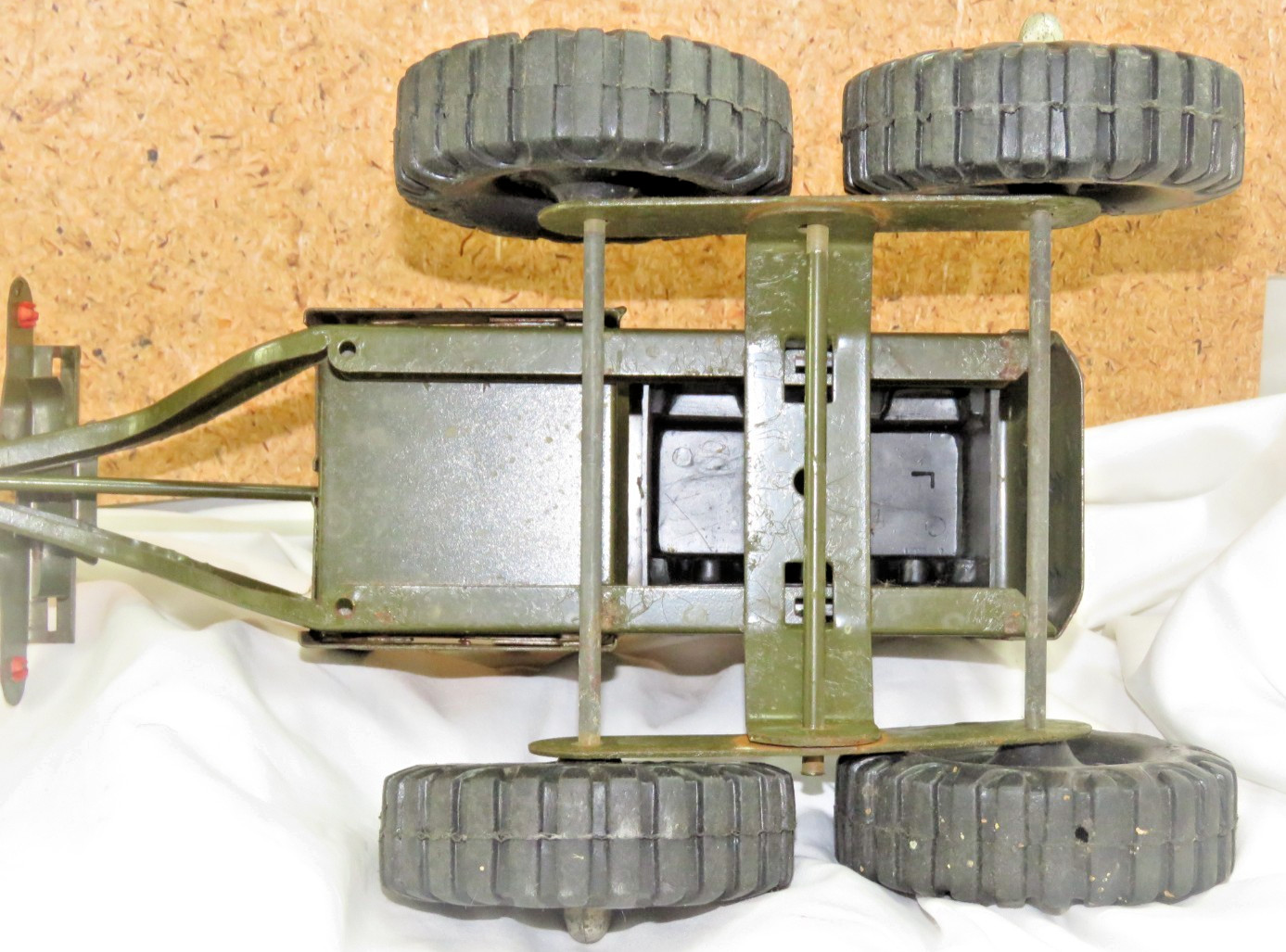 Vintage STRUCTO Pressed Steel Army Engineers Road Grader AS IS