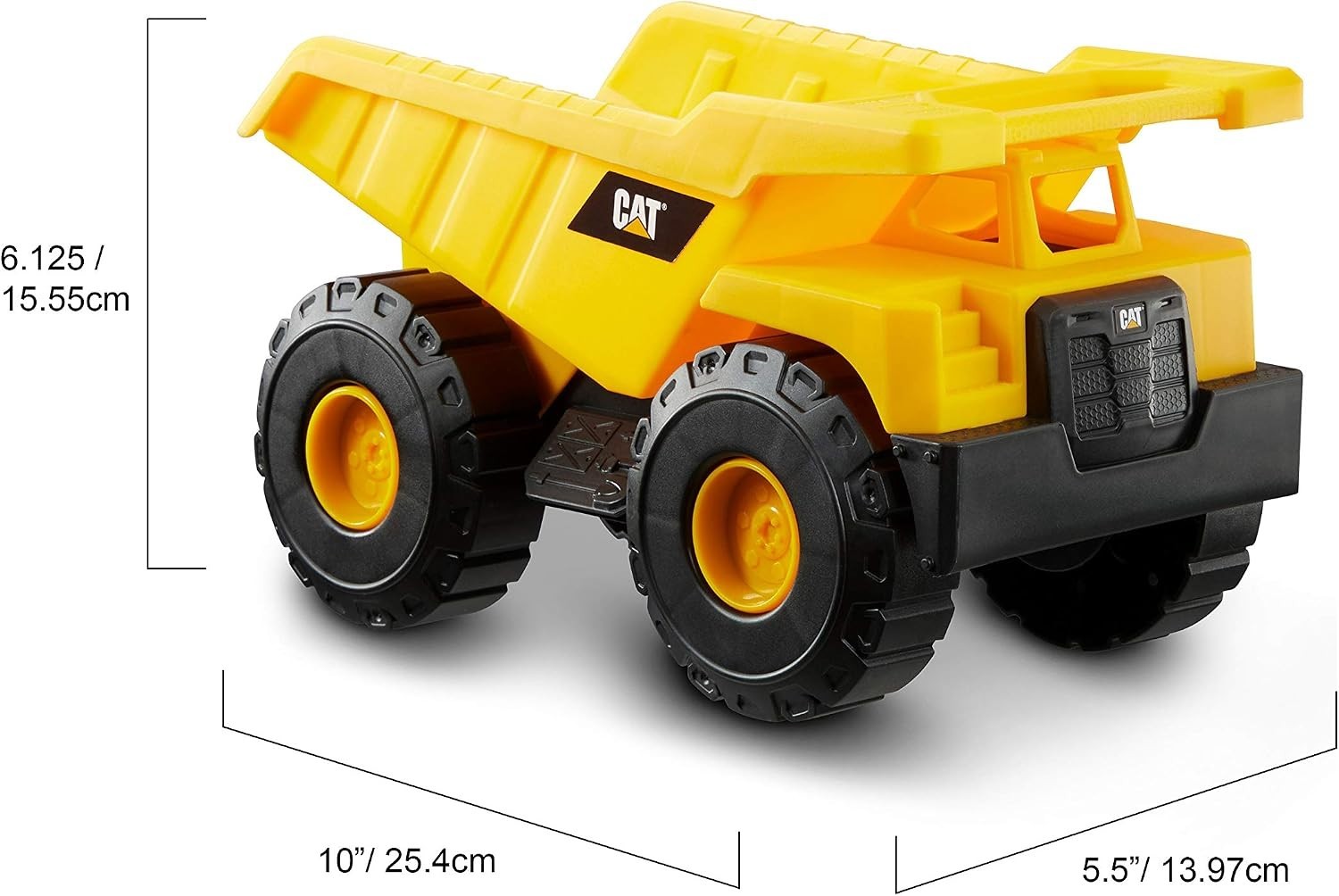 CAT Construction Toys 2 Pack 10in Fleet Toy Trucks Articulated Parts Indoor