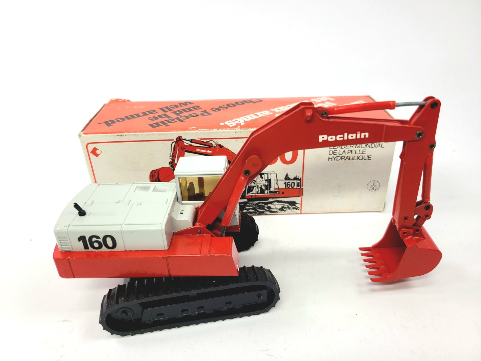 Poclain 160 Excavator – Conrad 1:50 Scale Diecast Model #2897