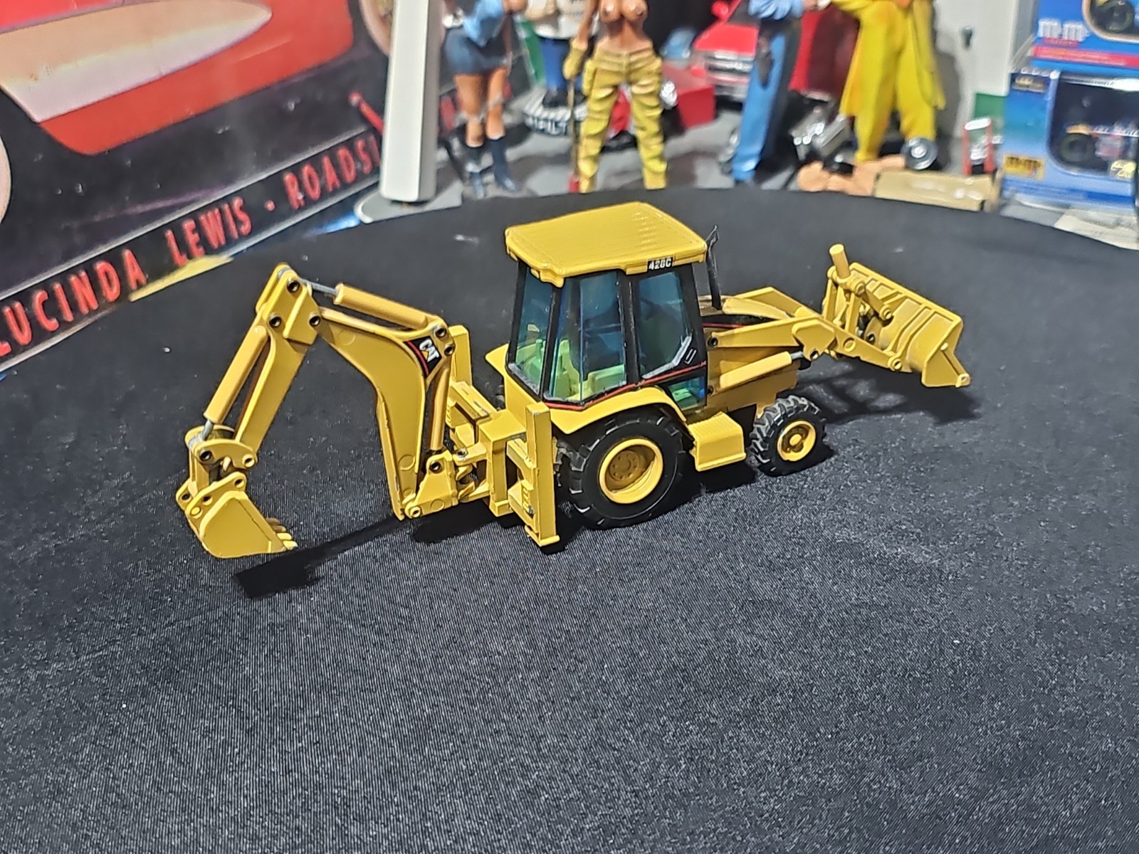 VINTAGE RARE NZG JB503 Modelle 1:50 Scale Caterpillar 416C Backhoe Loader