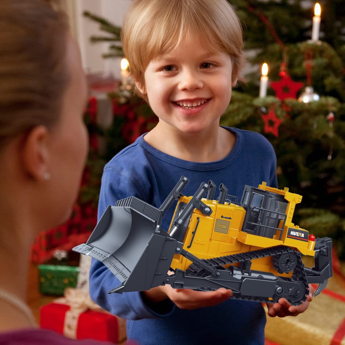 Remote Control Bulldozer RC 1/16 Full Functional Construction Vehicle, 2.4Ghz…