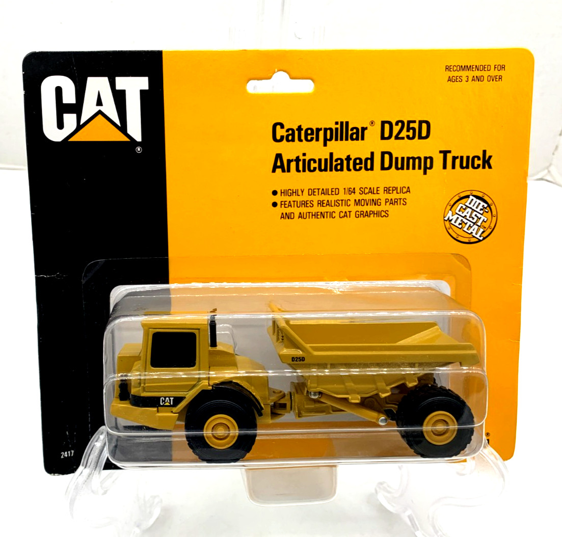 1990 Ertl ‘Caterpillar D25D Articulated Dump Truck’ Die-Cast Scale 1/64 NIB