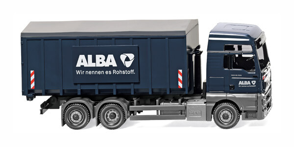 Wiking 1/87 Container Transport Truck (Meiller/MAN TGX Euro 6) “Alba” #067204 📌
