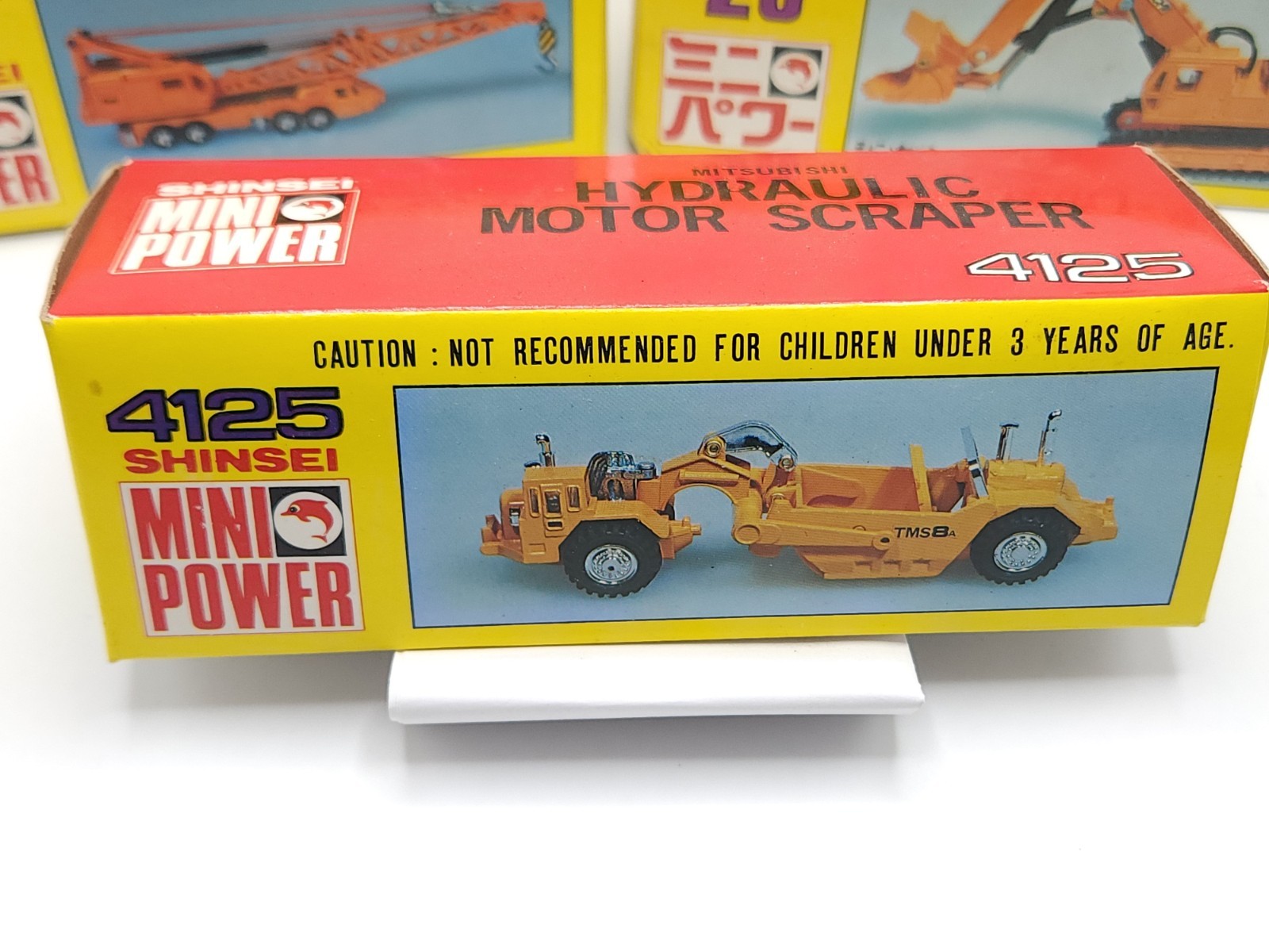 Vintage Shinsei Mini Power 4102 4125 29 Diecast Construction Toy Lot Japan NIB