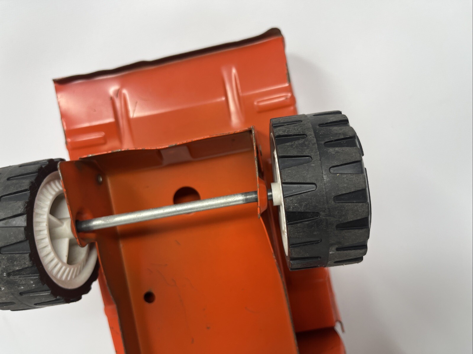 1960’s 1970’s Tonka Dump Truck Orange, – Well Loved – Normal Wear